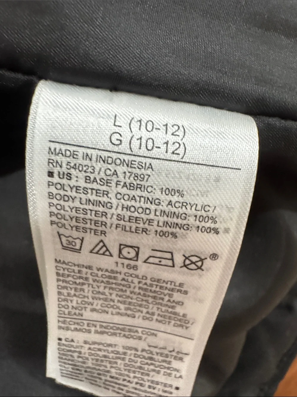 Old Navy Kids Black Hooded Puffer Coat